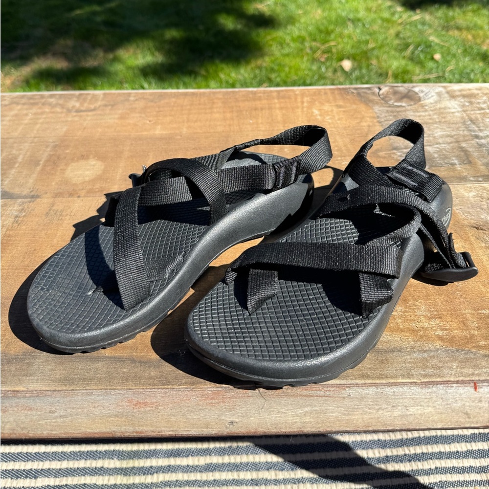 Black Chaco Adjustable Strap Sandals - Lightweight Outdoor Style